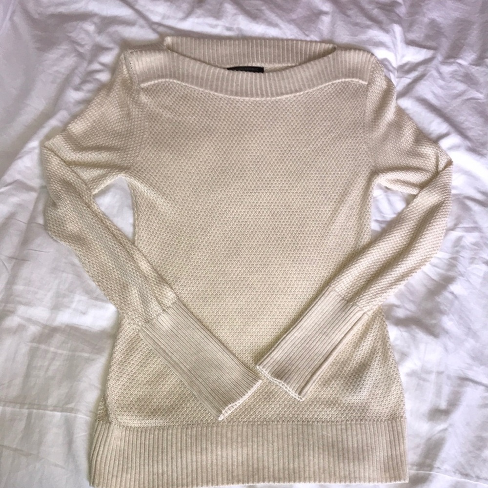 NWOT Banana Republic Cream Knit Sweater